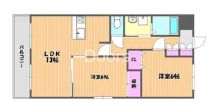 カサブランカ奥田【203号室】の間取り