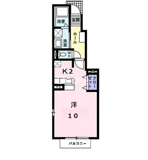 デフィ藤【106号室】の間取り