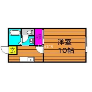 ビーライン川入A棟【105号室】の間取り