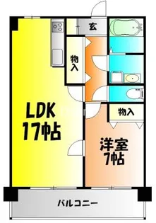 アークハイツ鹿田【4階】の間取り