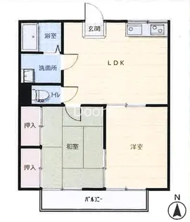 プチアリスA棟【1階】の間取り