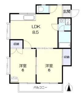 サンハイツテラオ2【103号室】の間取り