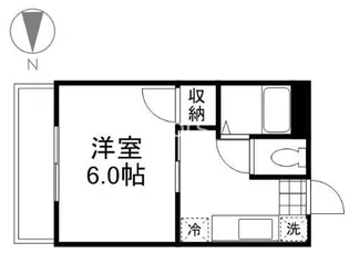 富田ハイツ【101号室】の間取り