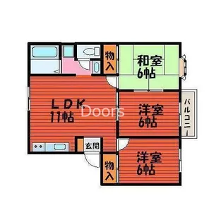 ファミーユ平野の間取り