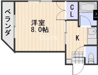 ラジール伊島【105号室】の間取り