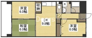 コープ野村京山【2階】の間取り