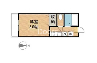 ビッグアップル【201号室】の間取り