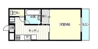 シャトレハイツ今村【406号室】の間取り