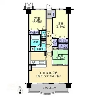 サントノーレ西市【9階】の間取り