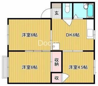 ジョイハウスサクラダ花尻【1階】の間取り