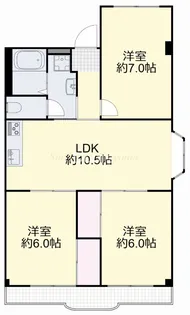 ロイヤルセンチュリーマンション【2階】の間取り