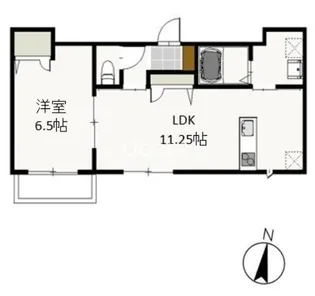 フェリーク庭瀬【2階】の間取り