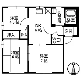 ヴィンテージB棟【1階】の間取り
