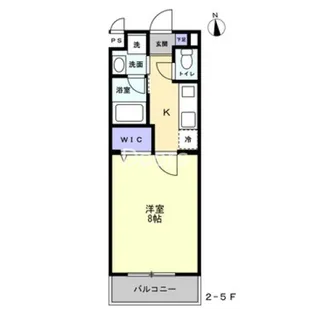 ミモザヒルズ岡山医大南【2階】の間取り