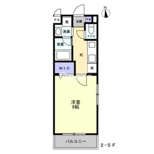 ミモザヒルズ岡山医大南【4階】の間取り