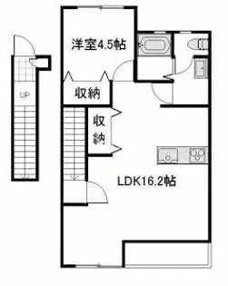 SMARTLIFE庭瀬南棟【2階】の間取り