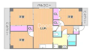 スカール中井【301号室】の間取り