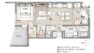 ETENA中仙道西の間取り