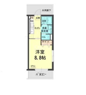 リベラルハイム津島【203号室】の間取り