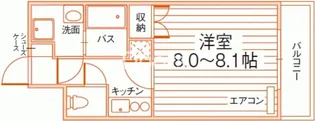 ルラシオン岡山奉還町【6階】の間取り