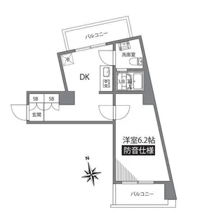 アズミュージック新宿の間取り