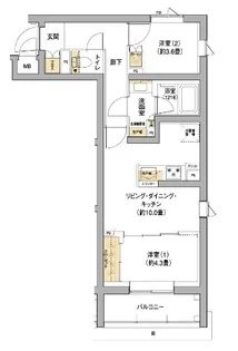 リビオメゾン大岡山の間取り