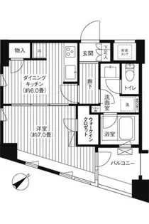 コスモリード新宿余丁町の間取り