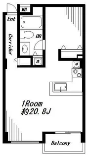 ファーストアパートメンツ三田の間取り