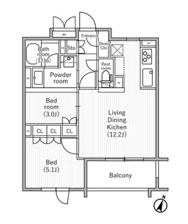 nidoSAKURAGAOKAの間取り