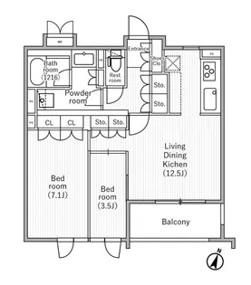 nidoSAKURAGAOKAの間取り