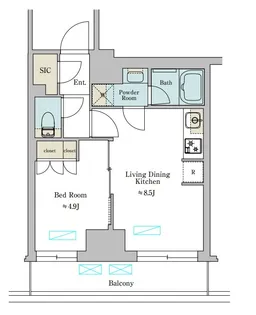 Brilliaist池尻大橋の間取り