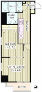 ルミナス神楽坂の間取り