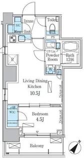 パークアクシス渋谷神山町の間取り