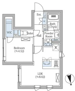 COMPOSITE新宿三丁目の間取り