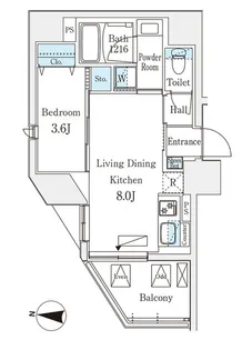デュオフラッツ池袋の間取り