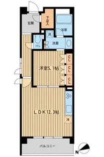 HF若林公園レジデンスの間取り