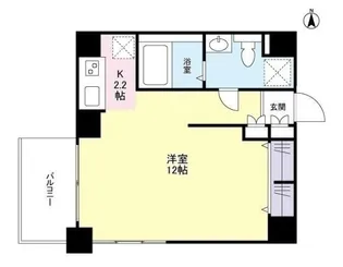 スタイリオ恵比寿SKYの間取り