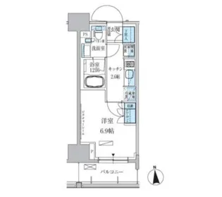 パークアクシス上野三丁目の間取り