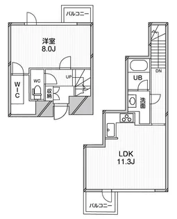 アーバンフラッツ目黒本町【2階】の間取り