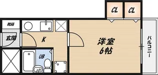 ハイツオーキタ竹橋【4階】の間取り