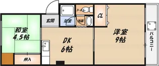 マンション和光【2階】の間取り