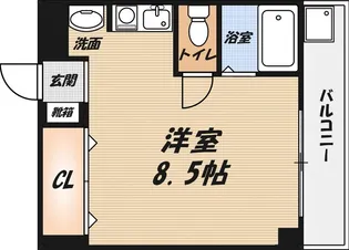 フェリセ富田【1階】の間取り