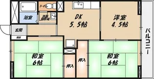 寺田ハイツの間取り