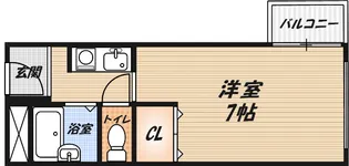 クローバーMオザキA棟の間取り