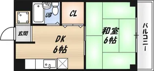 エステートピアみどりヶ丘【2階】の間取り