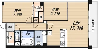 フロイデ川添の間取り