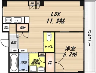 グランデ上牧の間取り