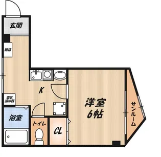 千里ハウジングSH2【3階】の間取り