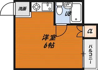 ハイツオーキタ目垣【3階】の間取り