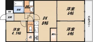 タウンコート鶴の間取り